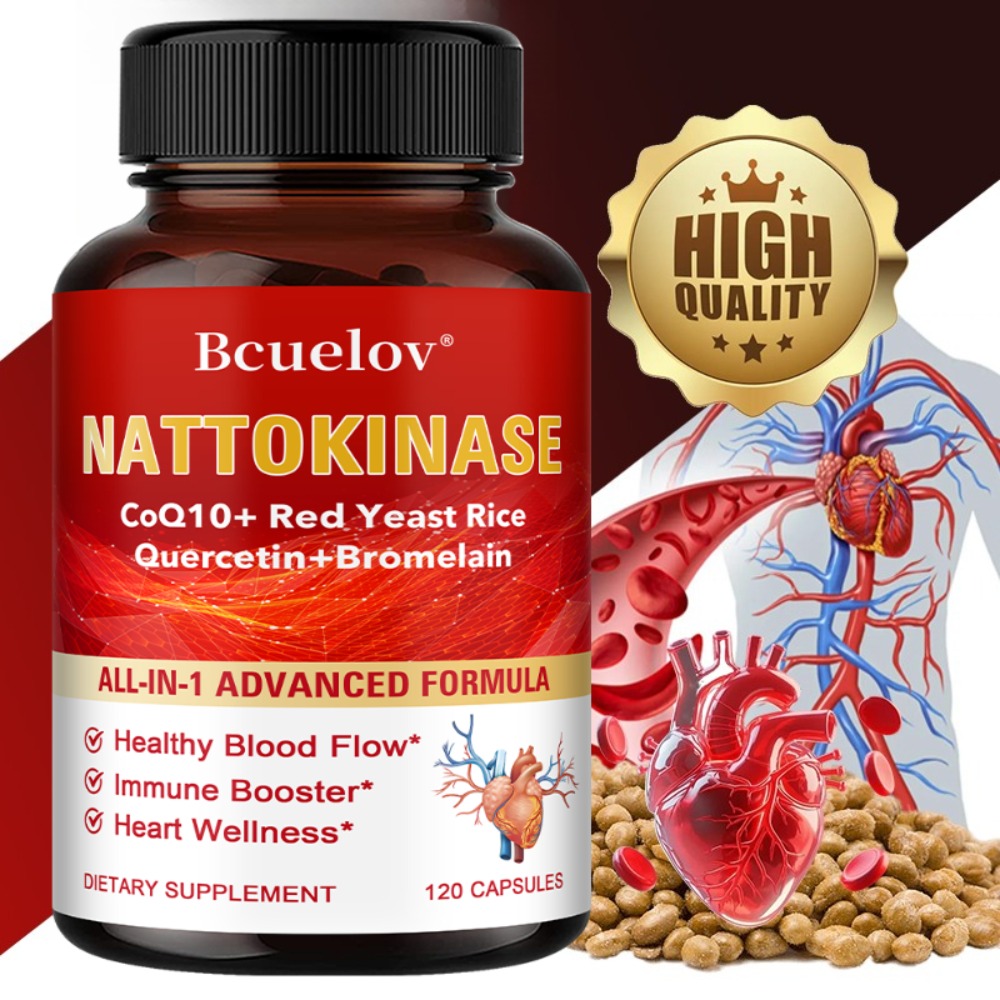 Herbal Supplement - Capsules de Nattokinase - Soutient la